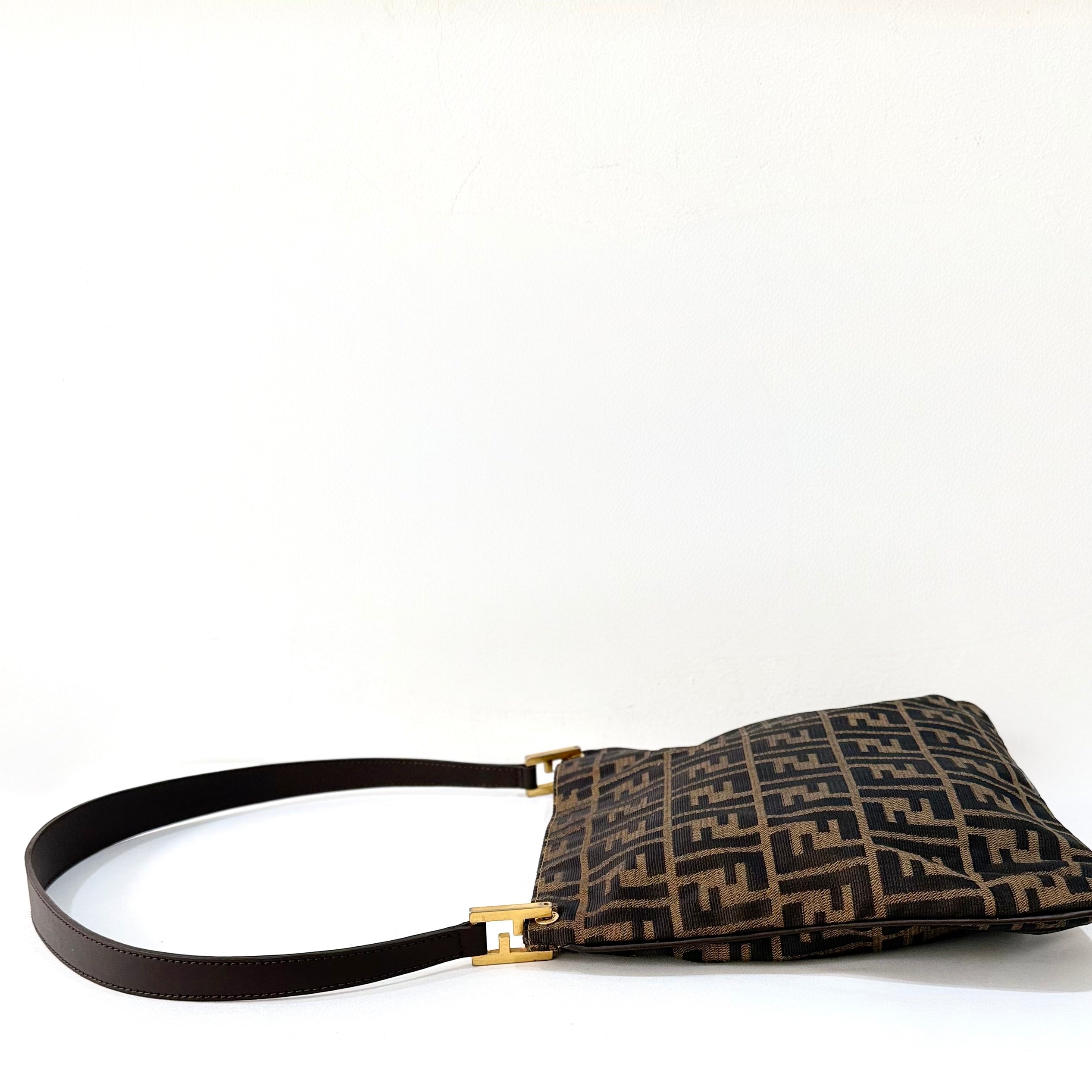 Fendi FF Zucca Canvas Shoulder Bag