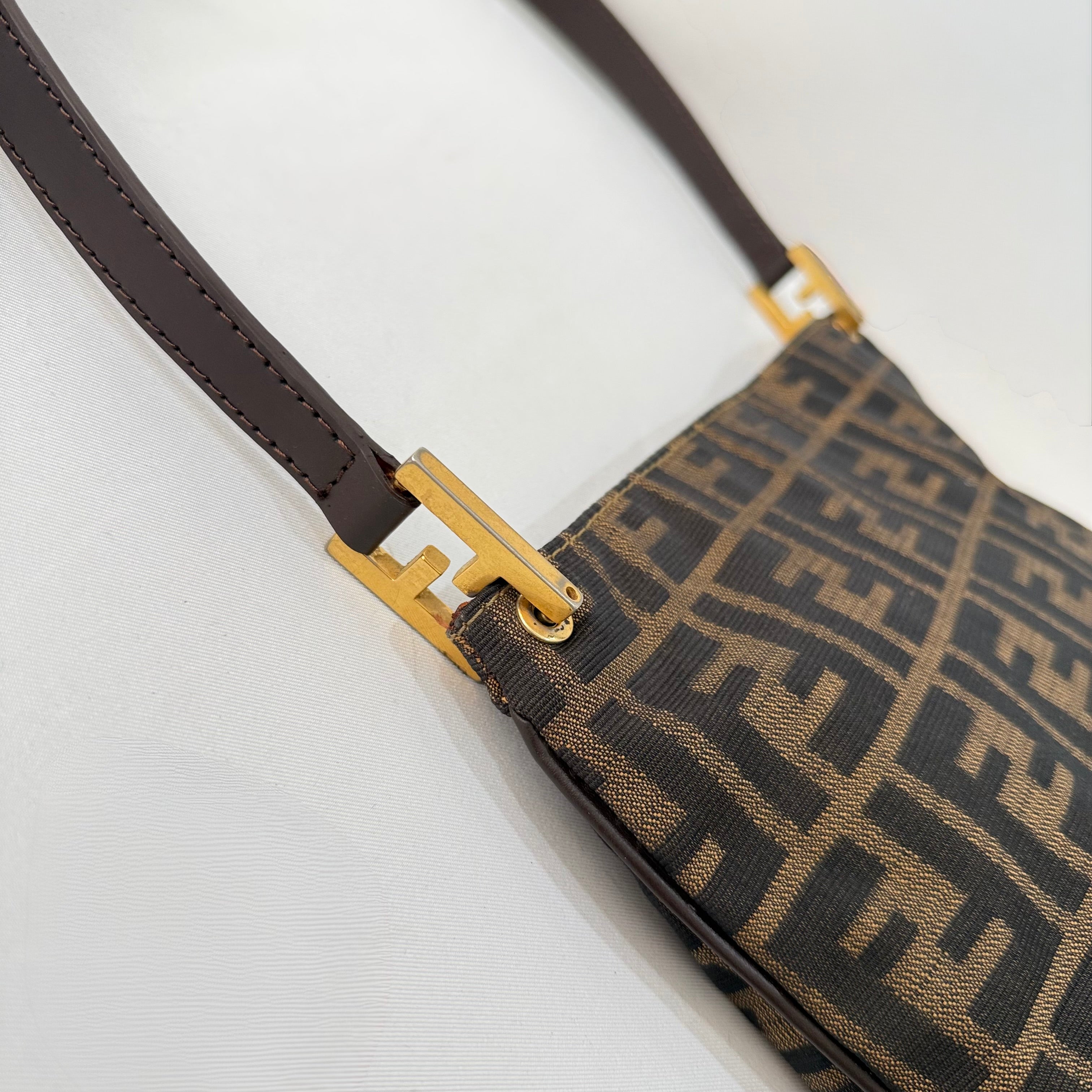 Fendi FF Zucca Canvas Shoulder Bag
