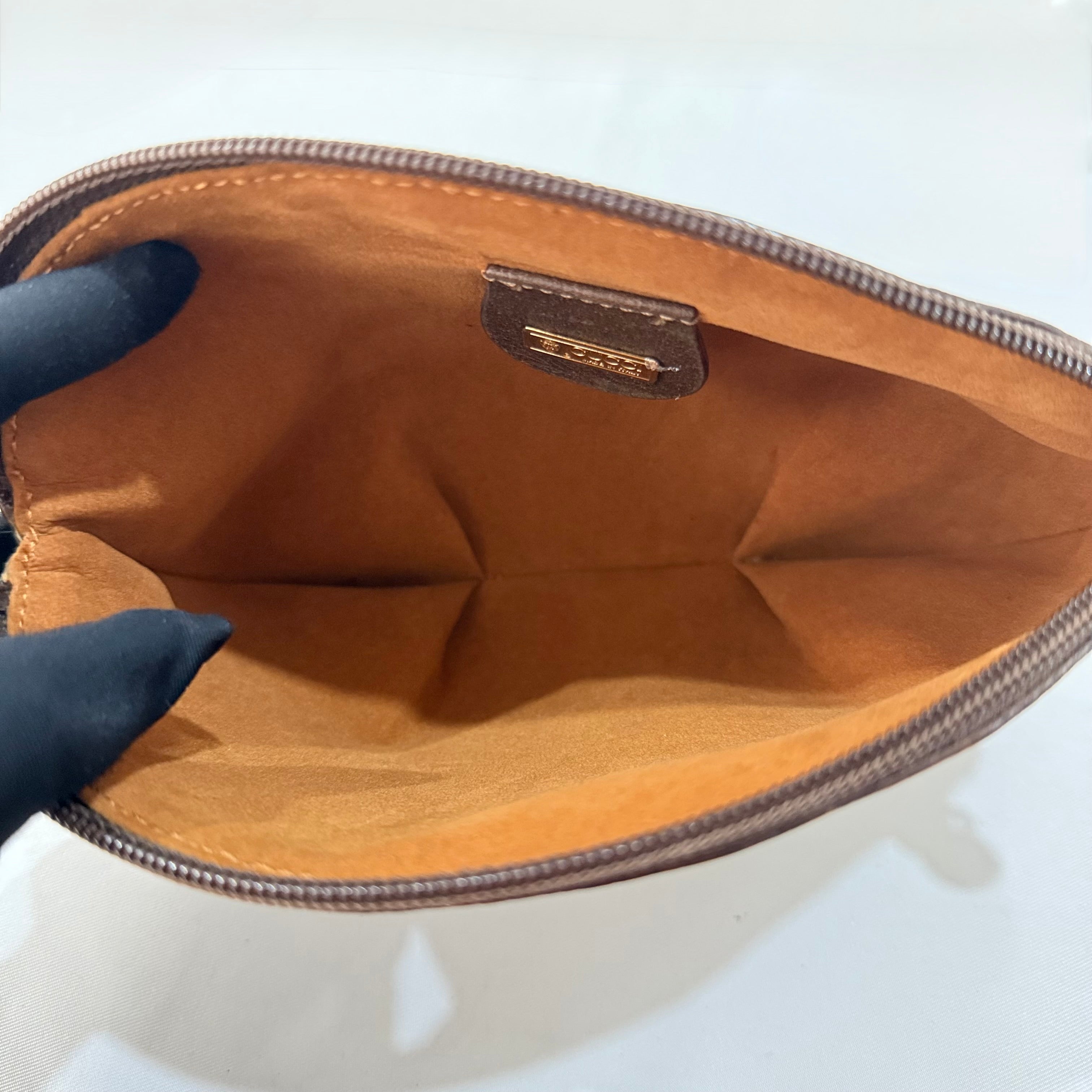 GUCCI GG Supreme Web Sherry Line Pochette