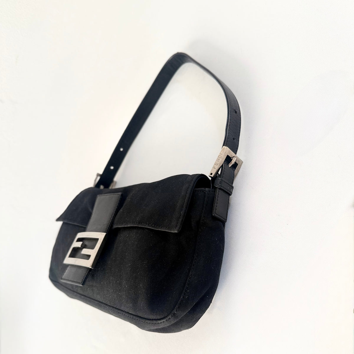 Fendi Black Baguette Bag