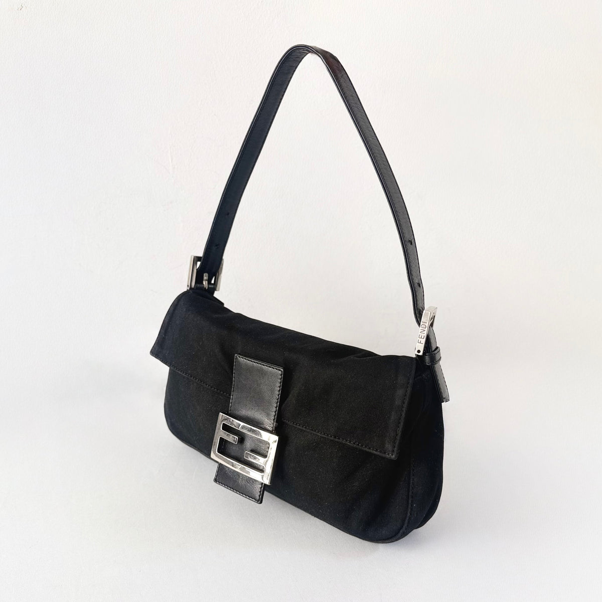 Fendi Black Baguette Bag