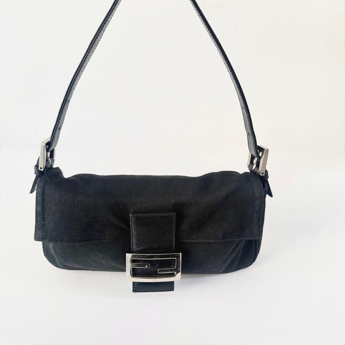 Fendi Black Baguette Bag