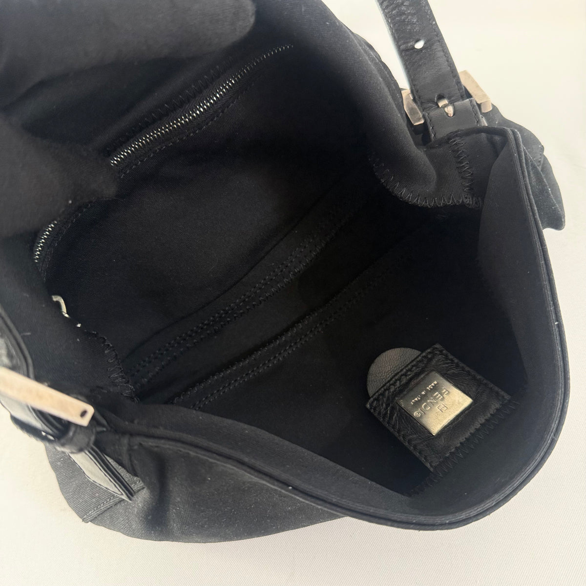 Fendi Black Baguette Bag