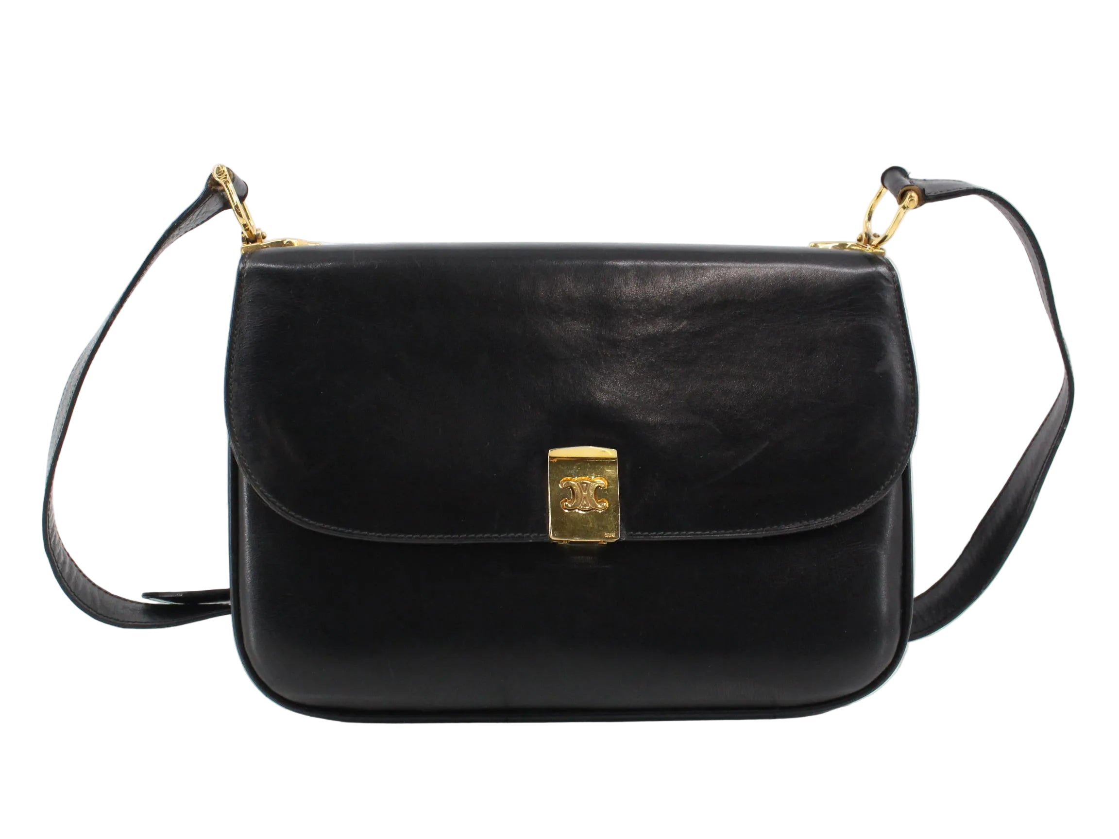 Celine Vintage Box Bag Black
