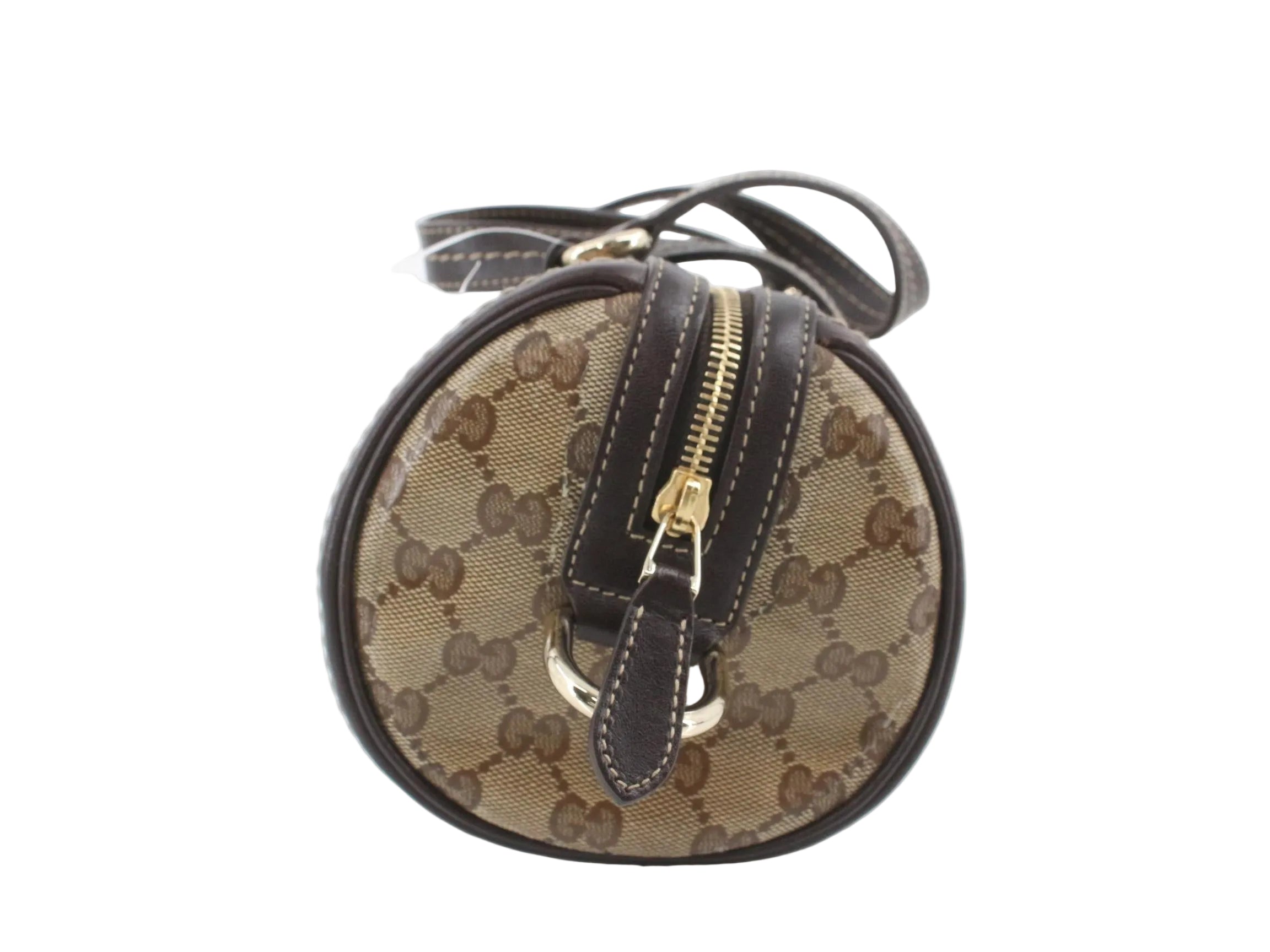 Gucci Monogram Crystal Duchessa Boston Bag