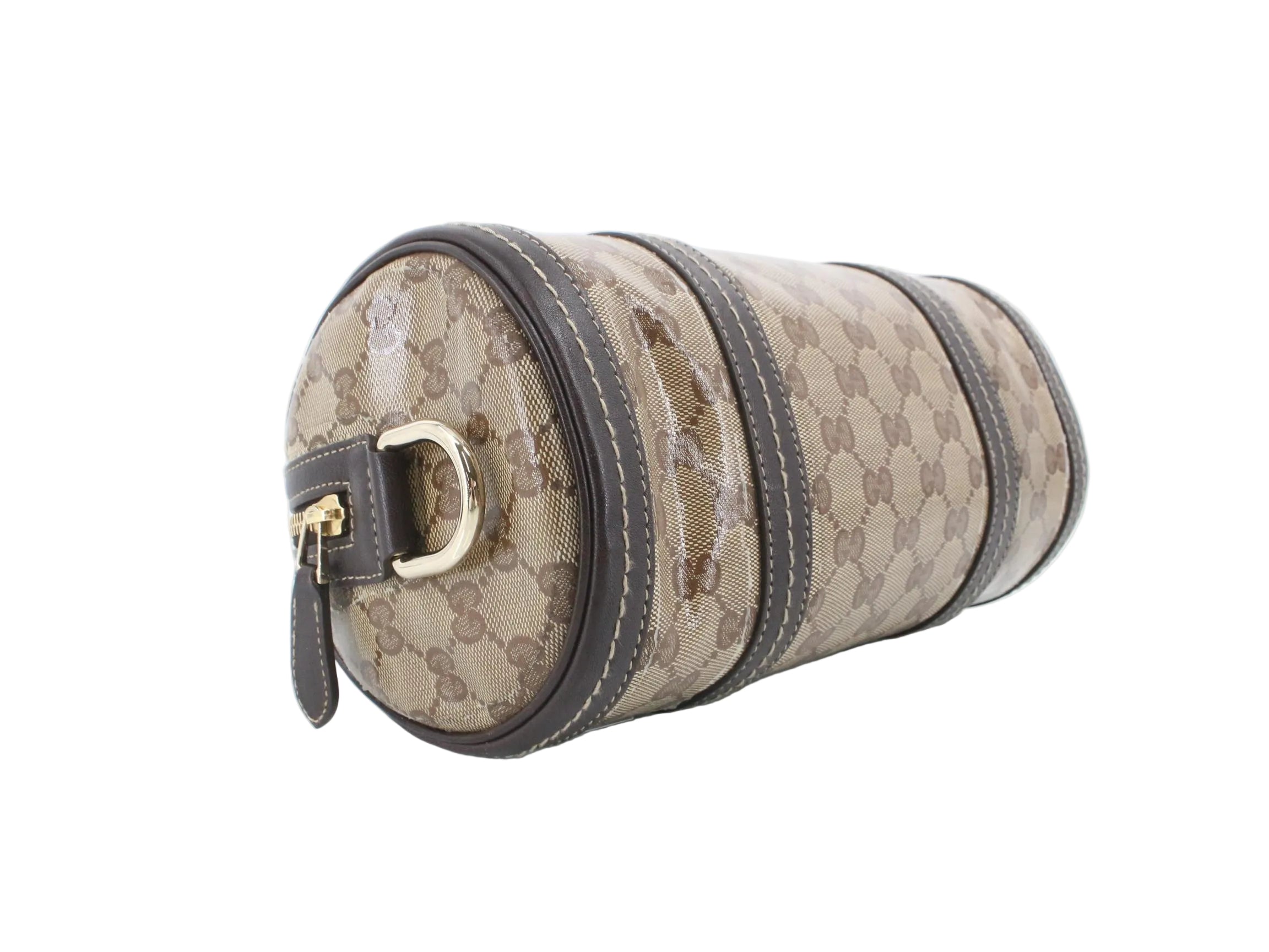 Gucci Monogram Crystal Duchessa Boston Bag