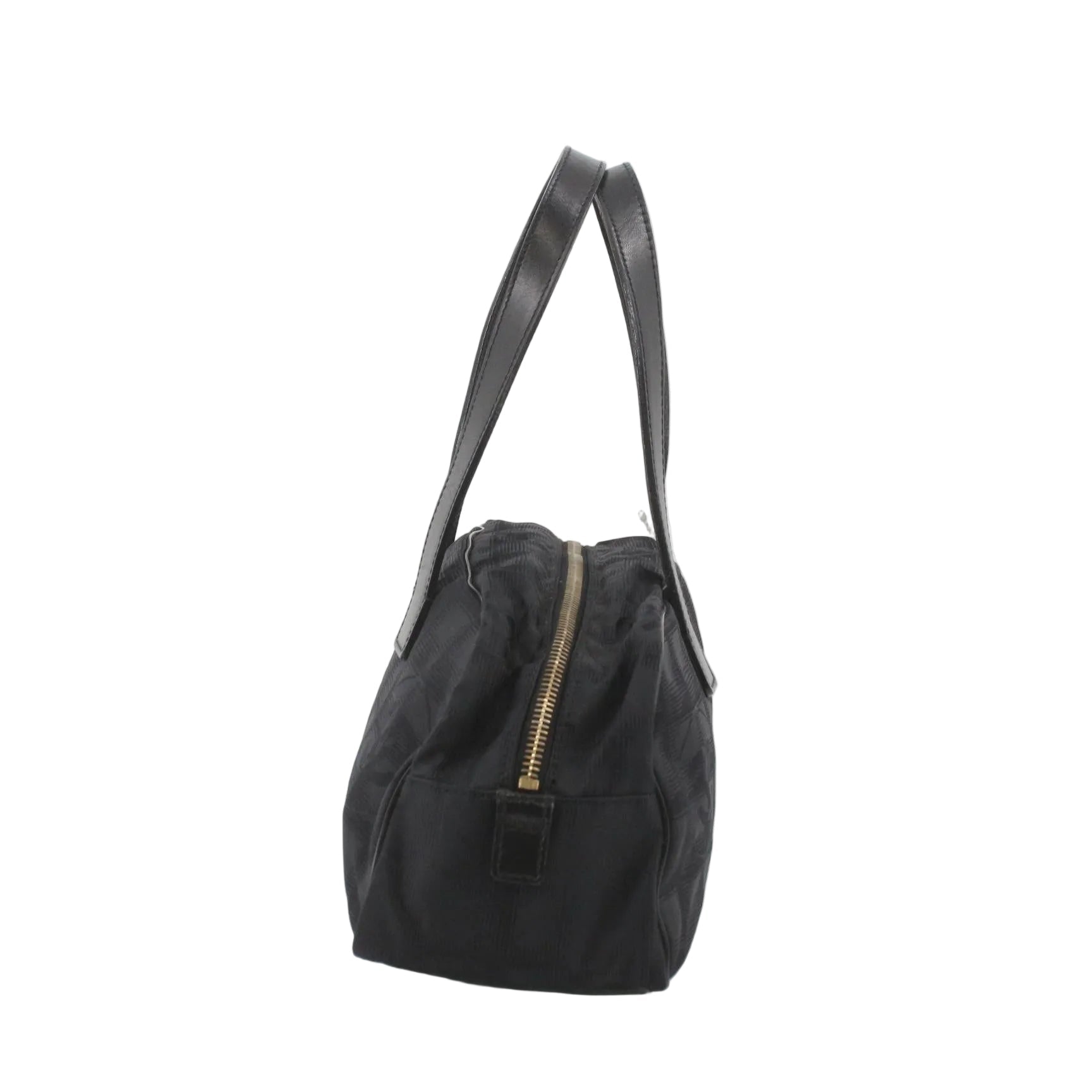 Chanel Black Nylon Canvas Bowler Bag