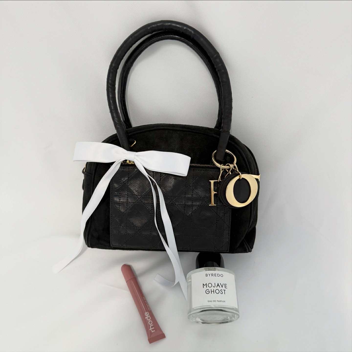 Christian Dior Black Cannage Vintage Handbag