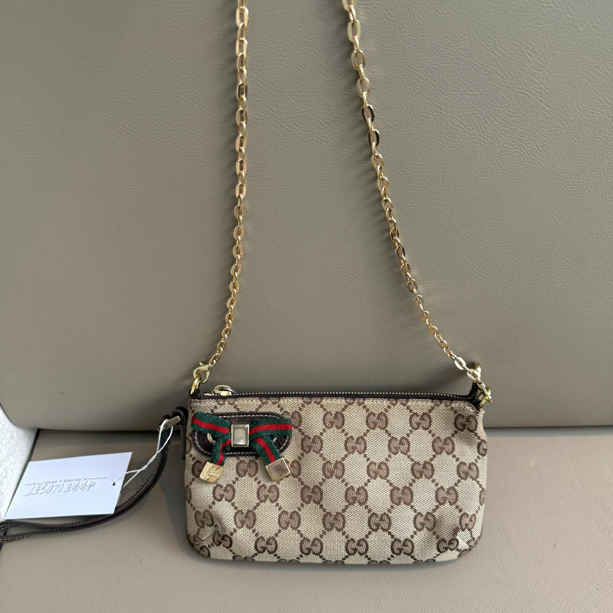 Gucci GG Canvas Sherry Line Pouch