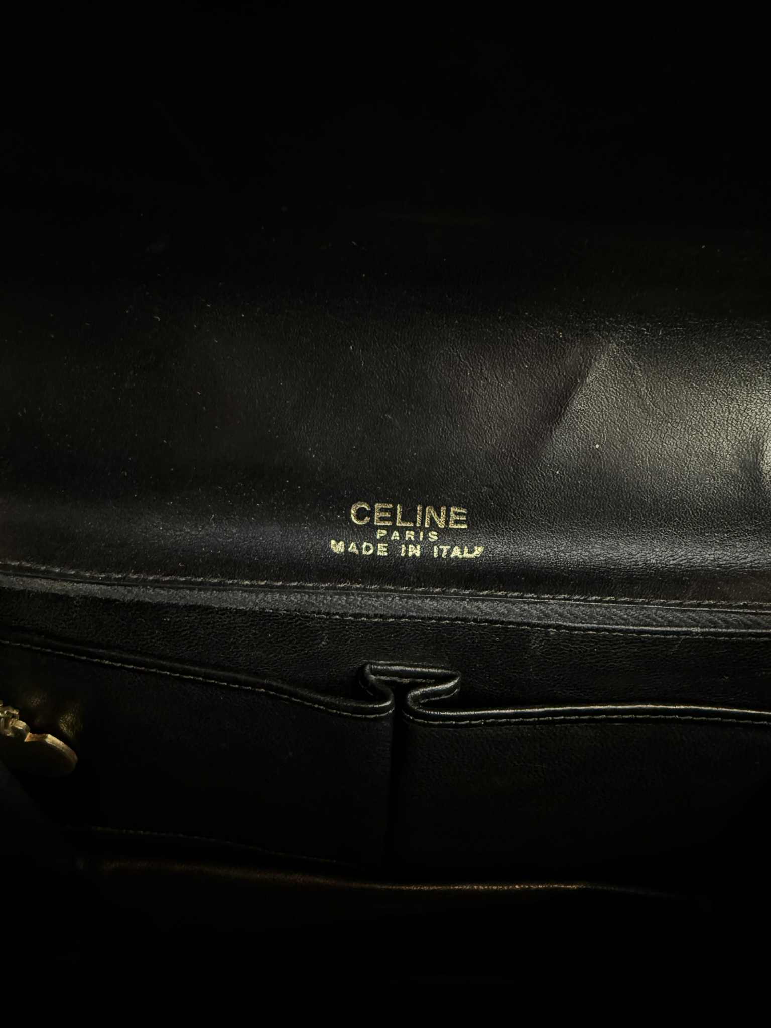 Celine Vintage Box Bag Black