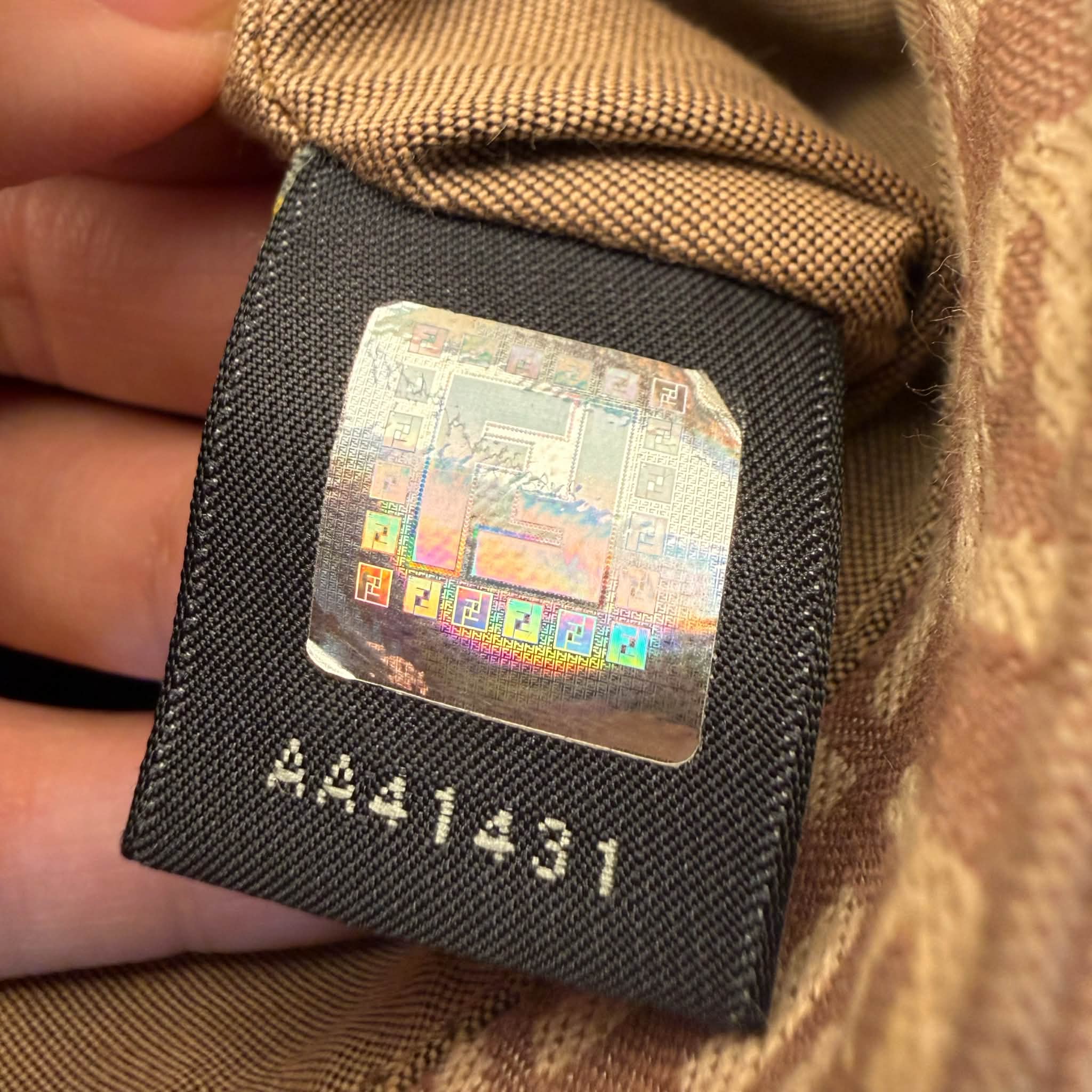 Fendi Zucchino Pink FF Messenger Bag Vintage