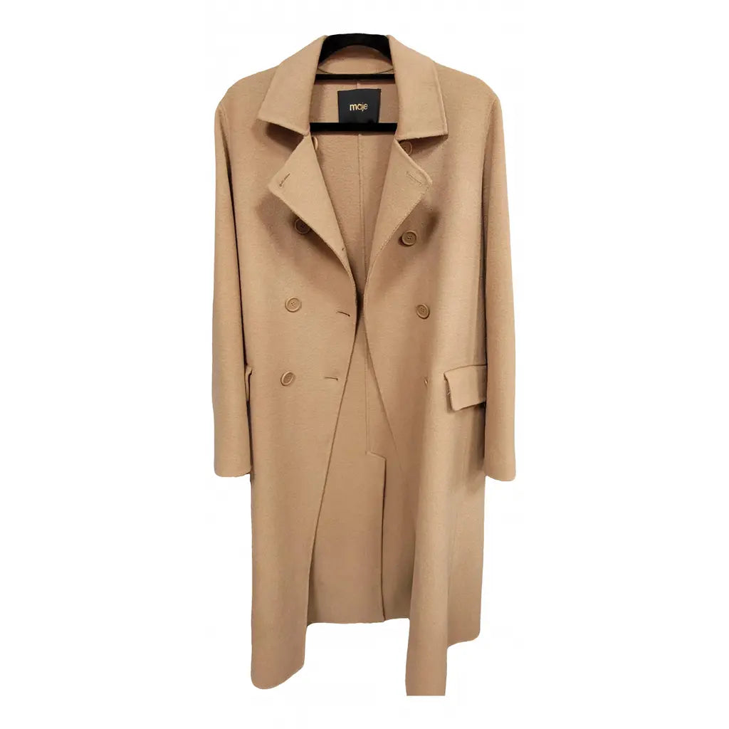 Maje Wool coat with belt
