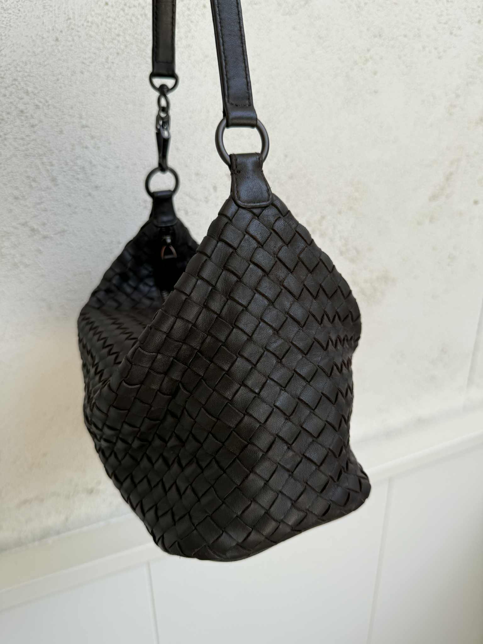 Bottega Veneta Zip Hobo Intrecciato Nappa