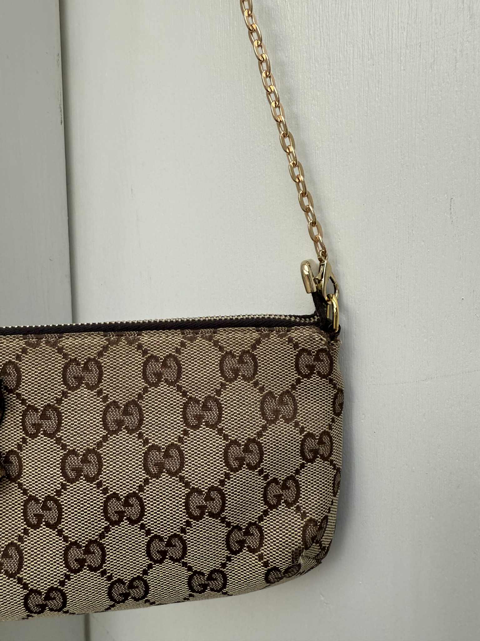 Gucci GG Canvas Sherry Line Pouch