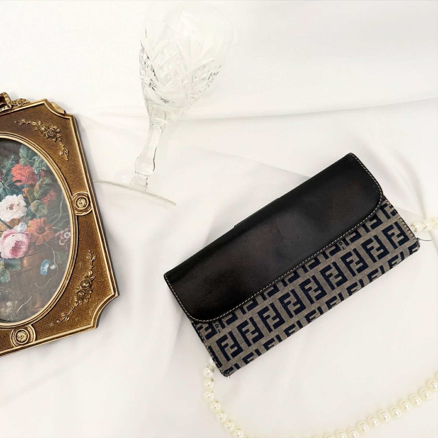 FENDI Long Wallet Zucca Vintage Canvas