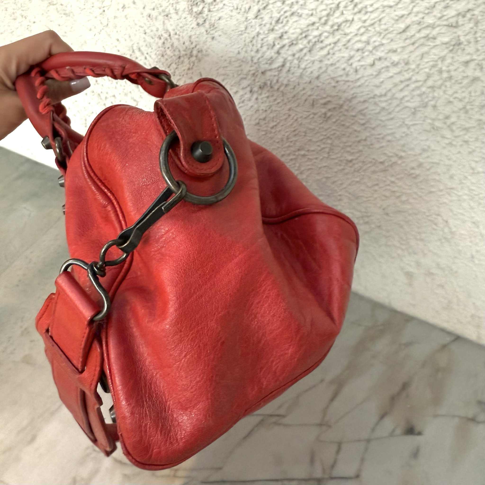 Balenciaga Twiggy Red Handbag