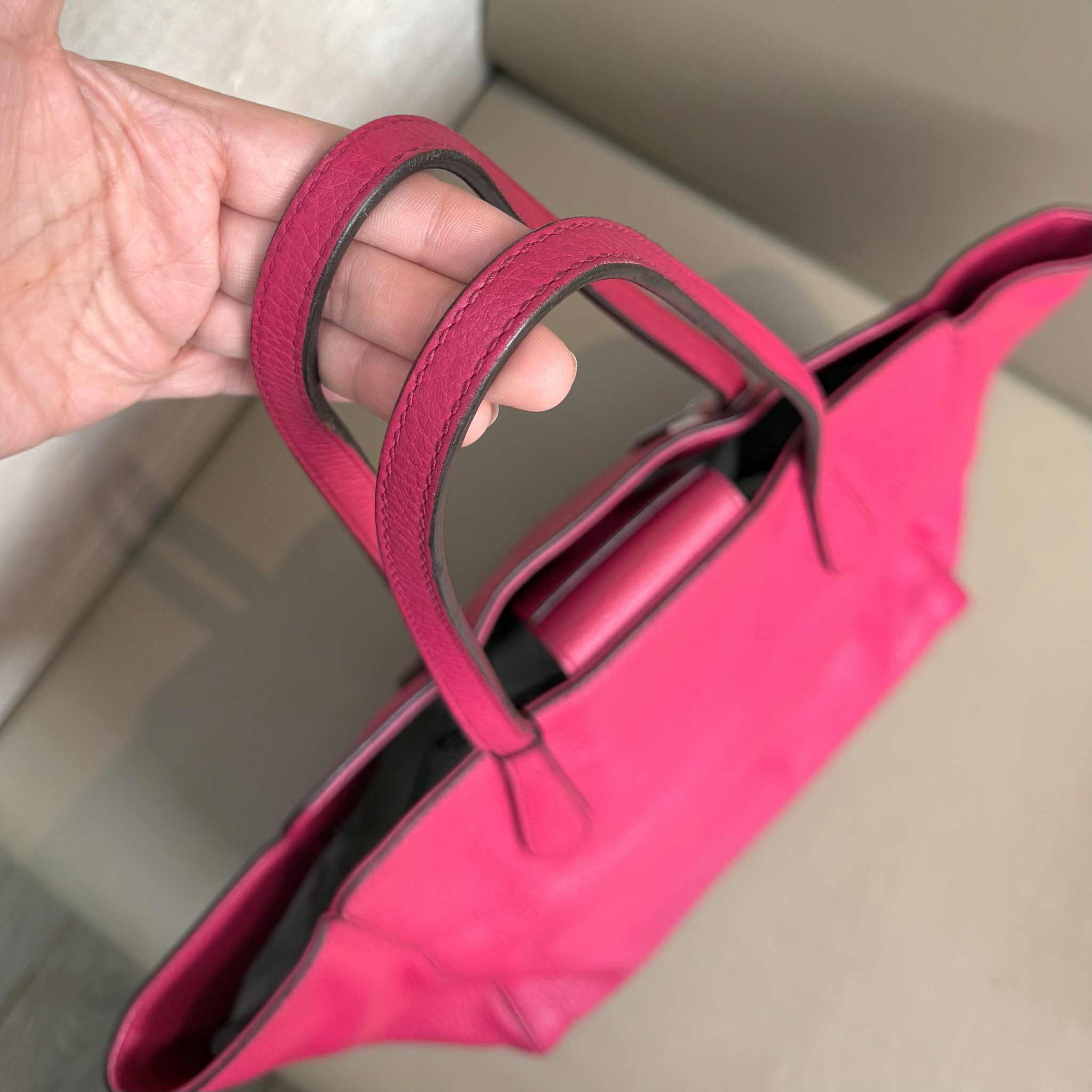Gucci Pink Swing Leather Tote Bag