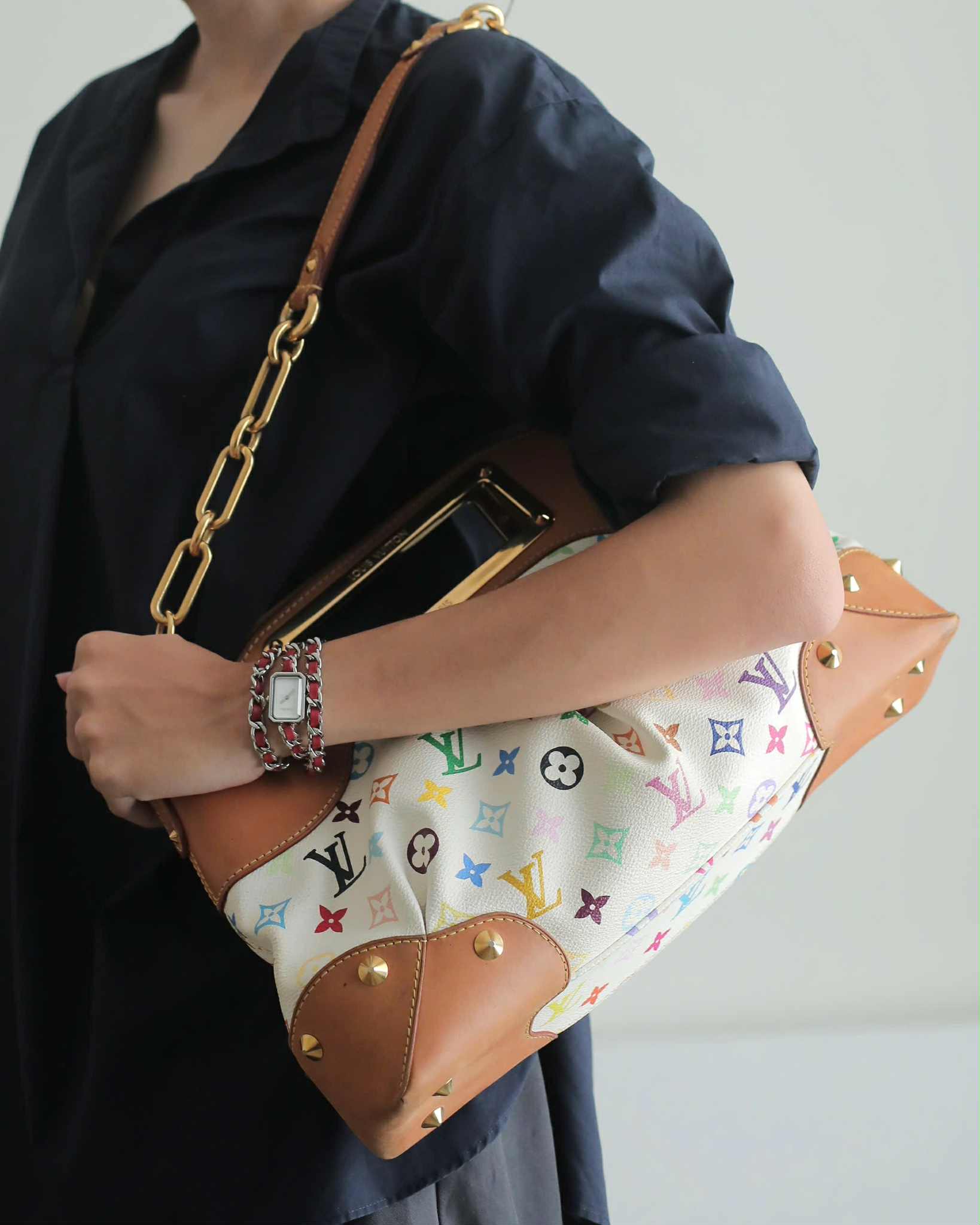 Louis Vuitton Judy Multicolore Monogram Canvas Bag