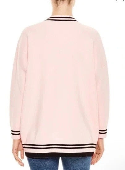 SANDRO Paris Knit Cardigan Pink