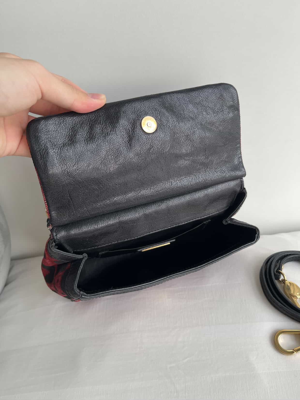 Dolce & Gabbana Canvas Small Miss Sicily Top Handle Bag
