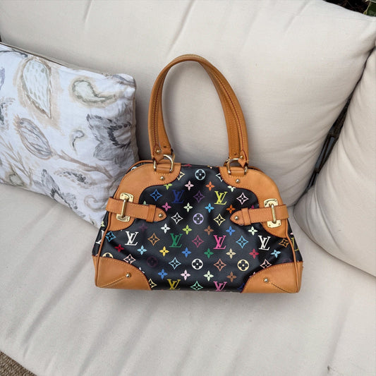 Louis Vuitton x Murakami Limited Edition Monogram Multicolor Claudia Bag