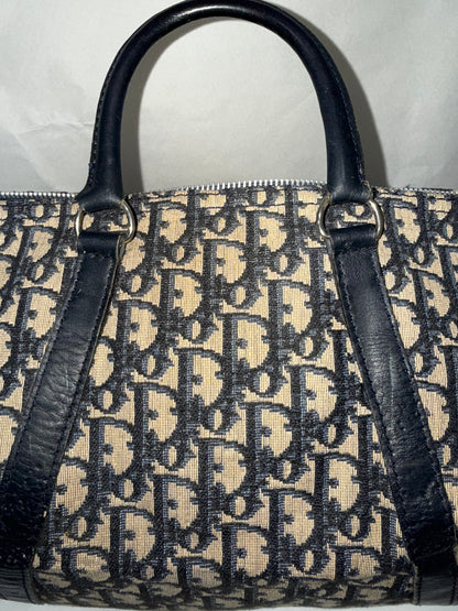 Dior Blue Canvas Bowling Bag