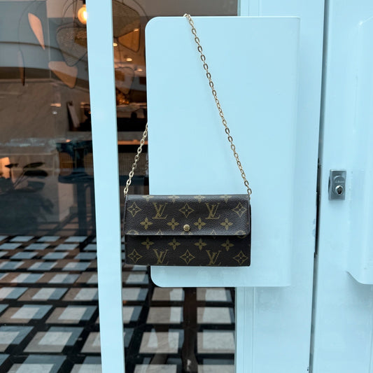 Louis Vuitton Monogram Sarah Long Wallet