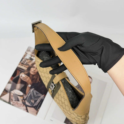 Gucci Jackie Bag - GG Beige Canvas