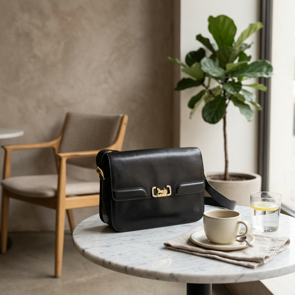 Celine Vintage Horse Carriage Crossbody Bag
