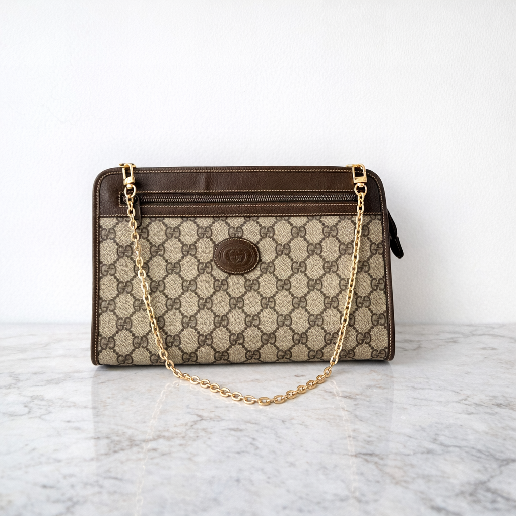 GUCCI GG Supreme Pochette Bag