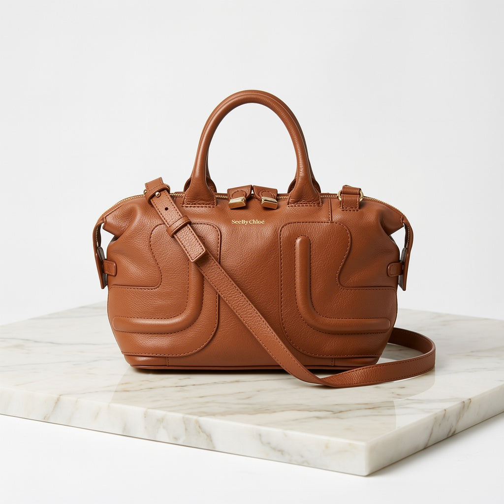 See By Chloe Brown Leather Handbag