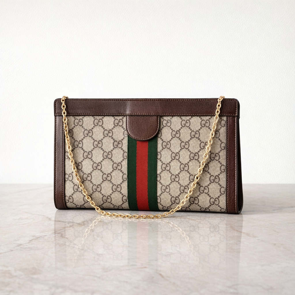 Gucci GG Supreme Ophidia Medium Shoulder Bag