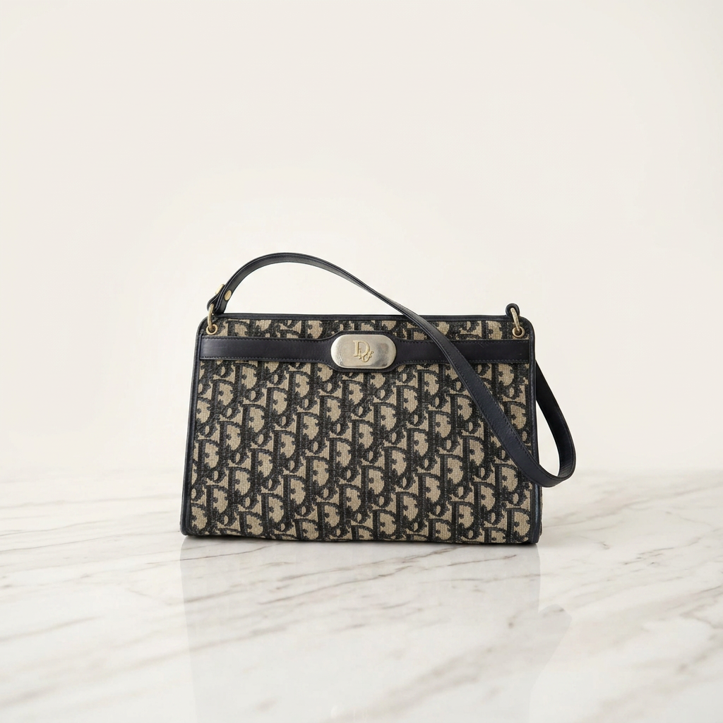 Christian Dior Trotter Navy Blue Canvas