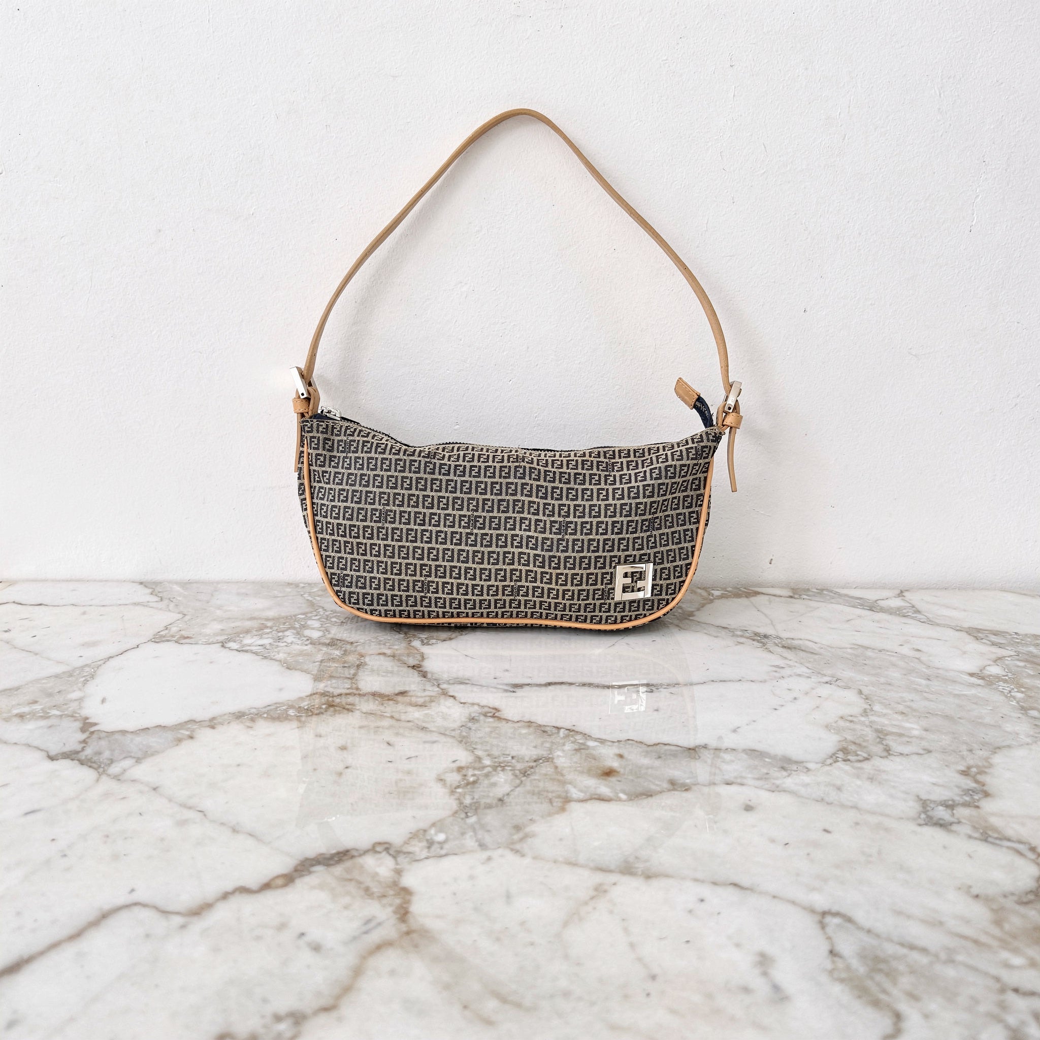 Fendi Zucchino FF Pochette Bag