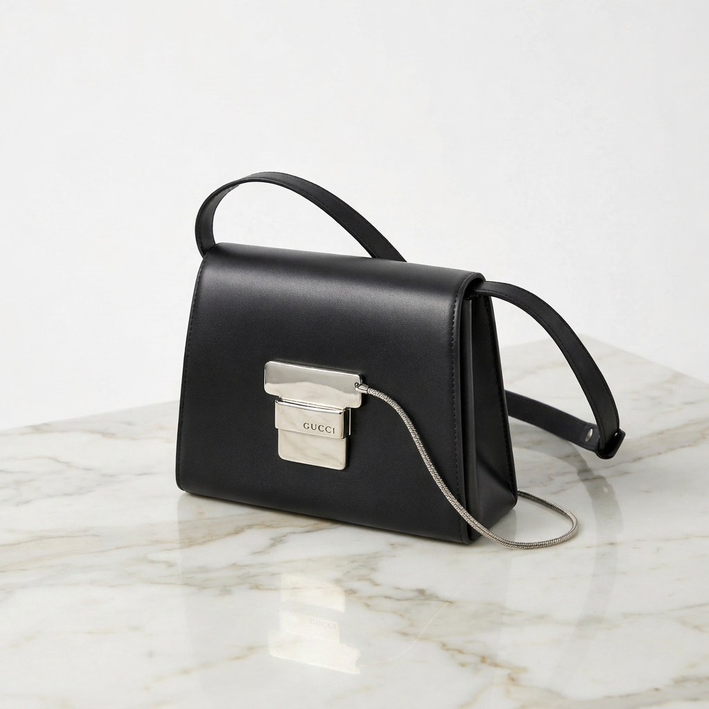 Gucci Vintage Black Leather