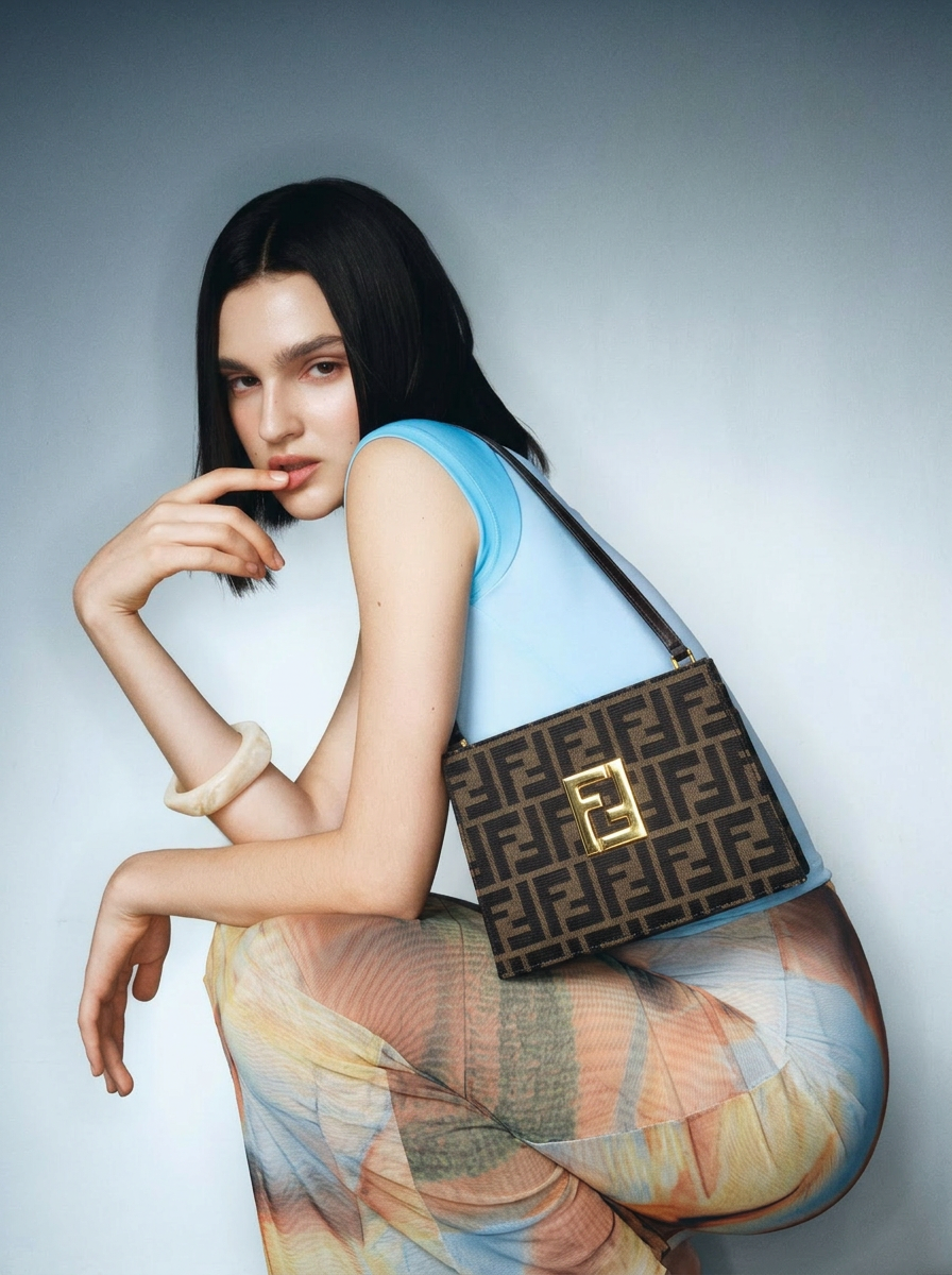 Fendi Brown Zucca FF Bag