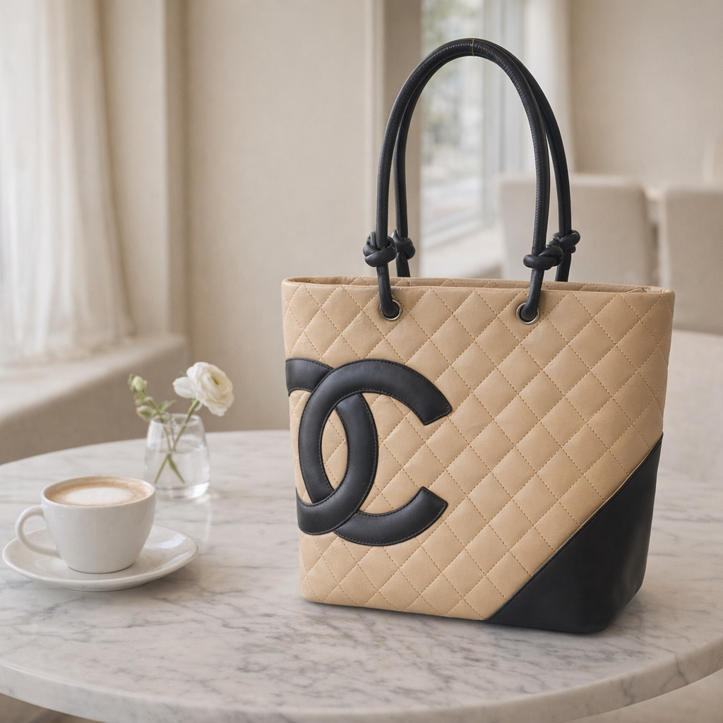 Chanel Cambon Beige Tote Bag