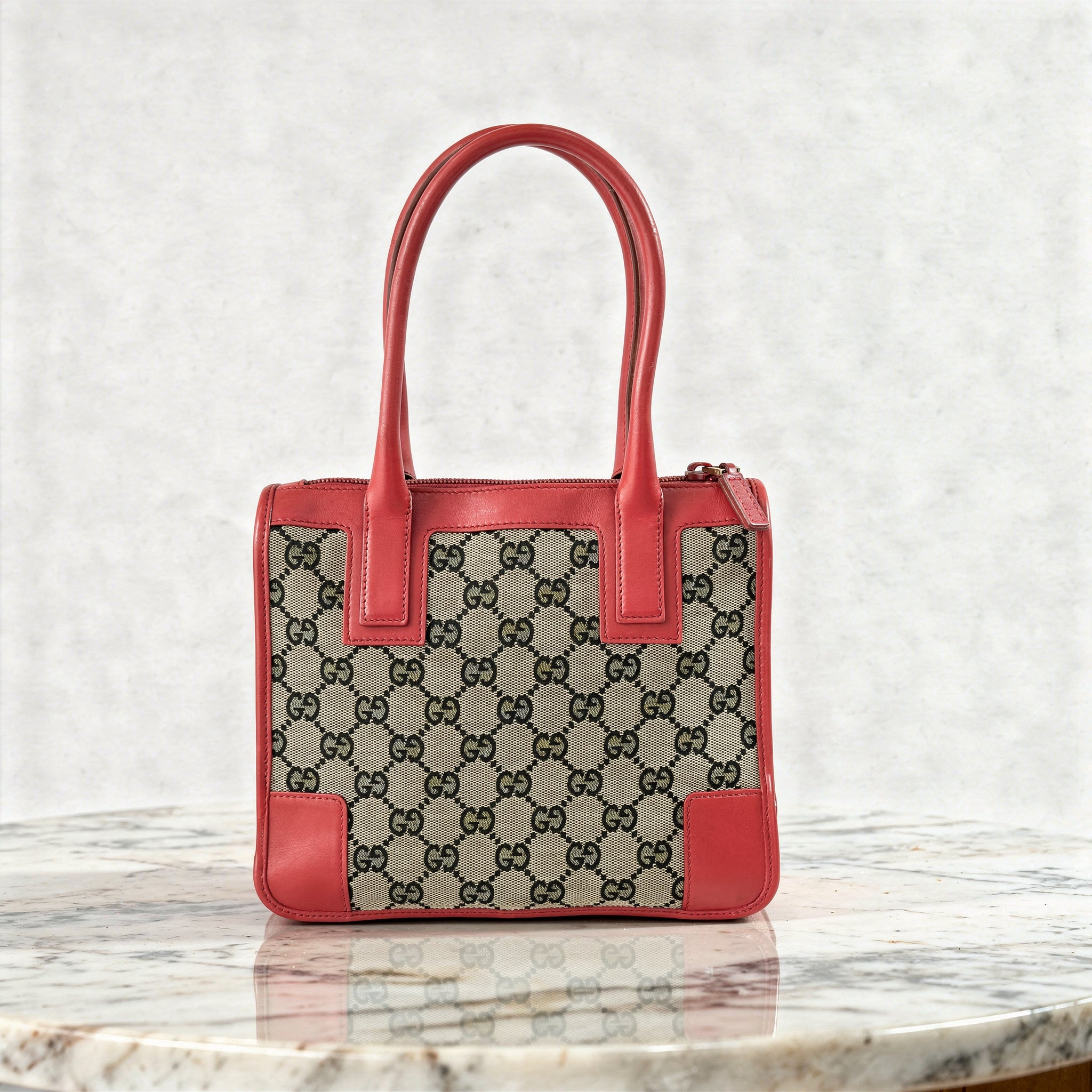 Gucci Red GG Canvas handbag