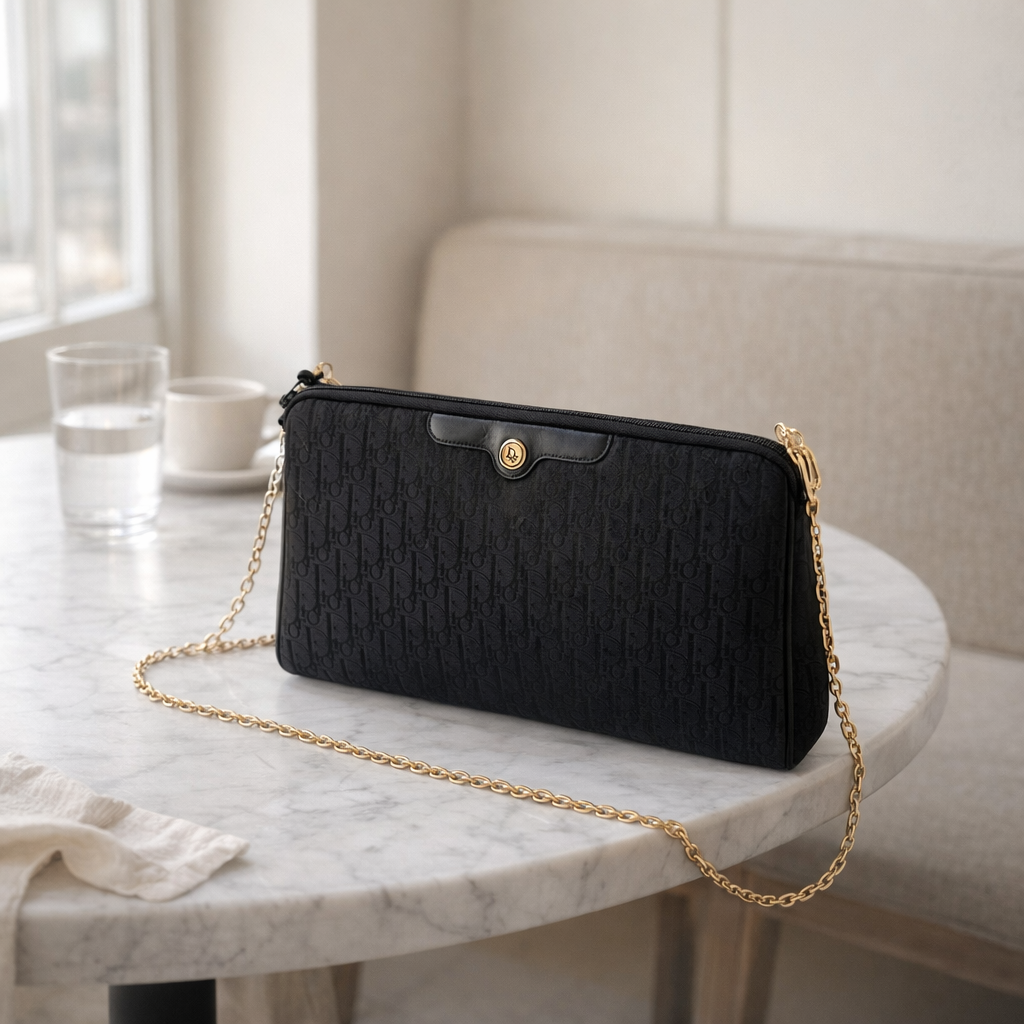 Christian Dior Trotter Monogram Clutch