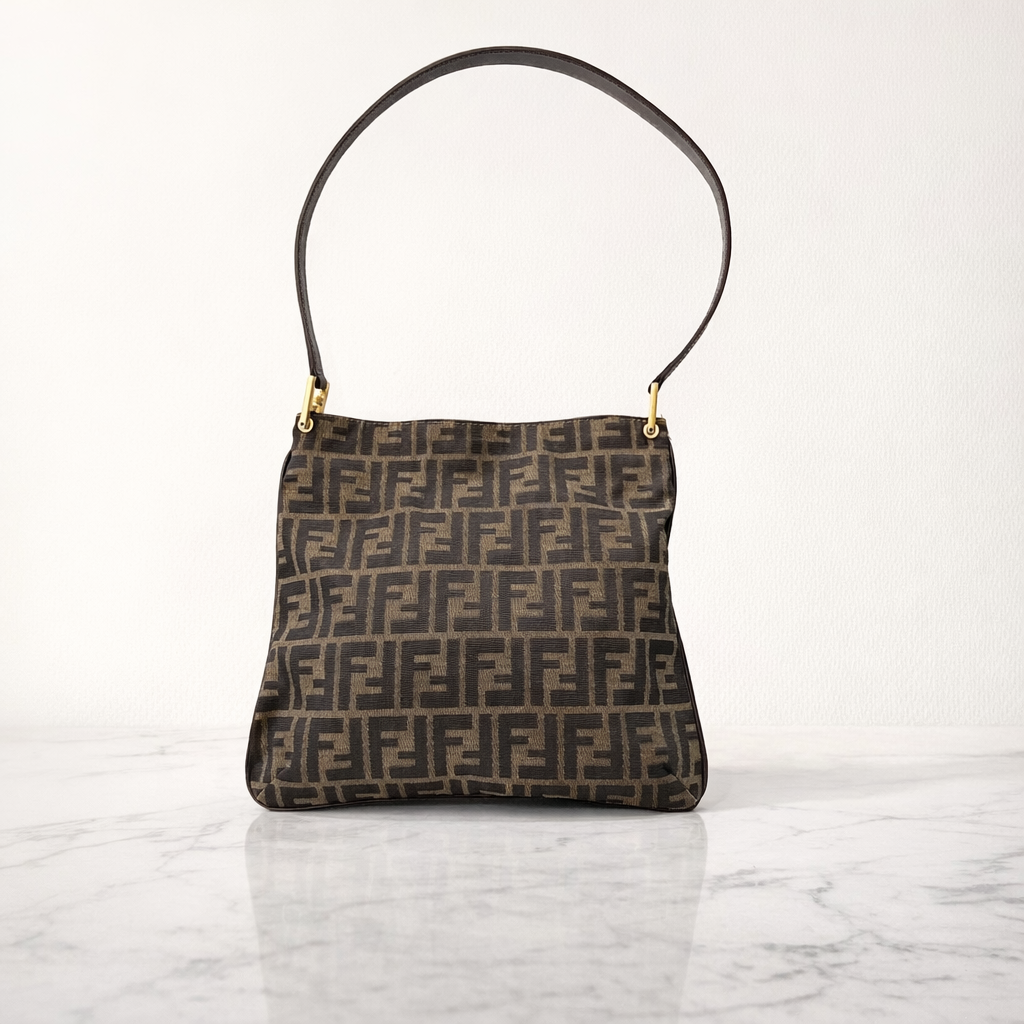 Fendi FF Zucca Canvas Shoulder Bag