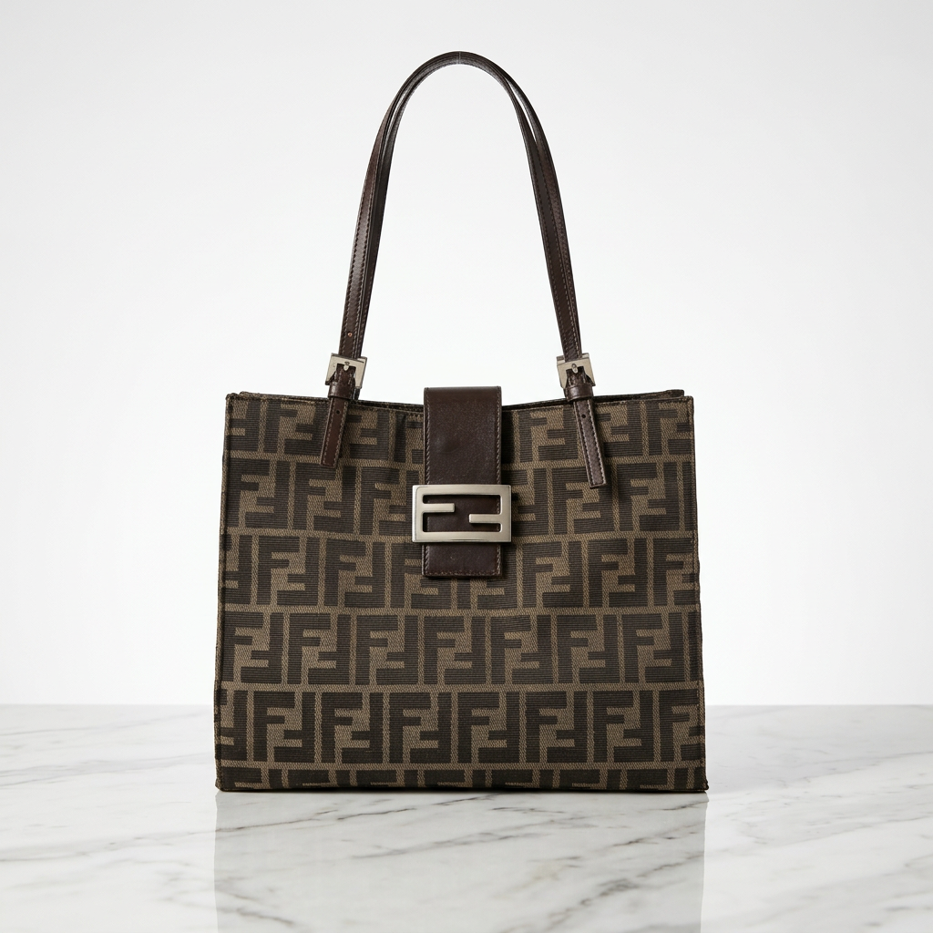 Fendi FF Monogram Baguette Tote Bag