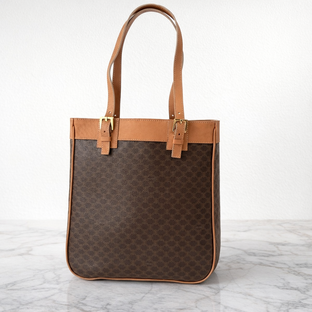 (RESERVED) Celine Brown Macadam Triomphe Tote bag