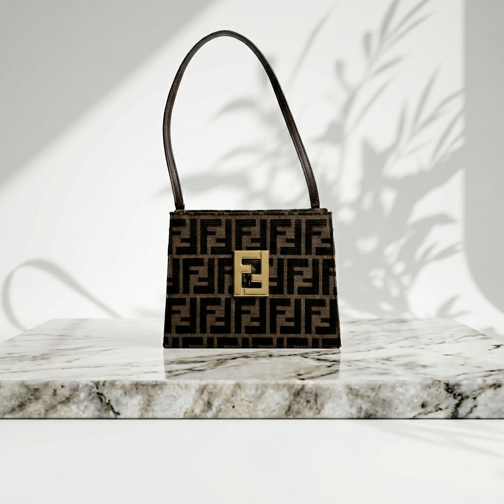Fendi Brown Zucca FF Bag