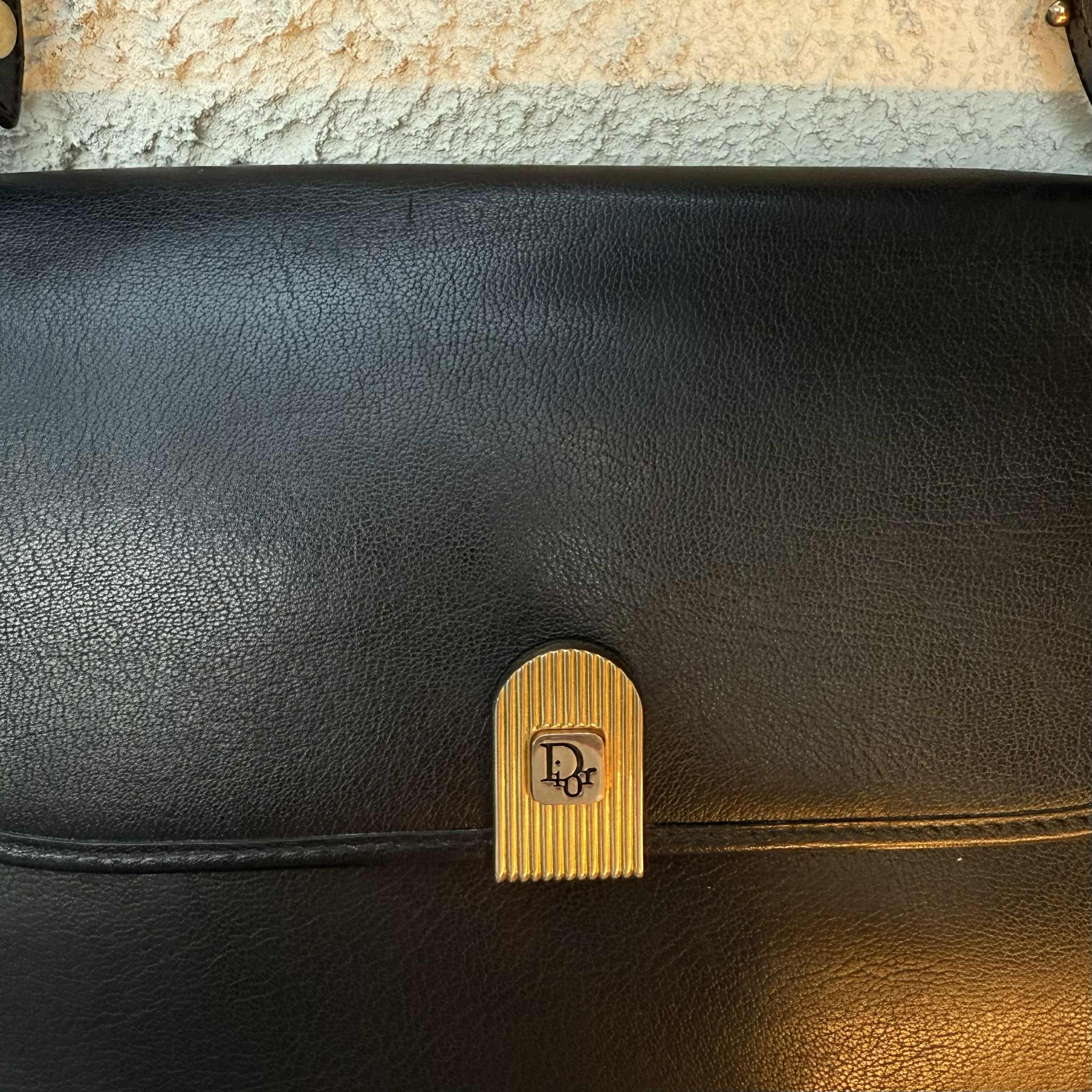 Christian Dior Leather Flap Shoulder Bag