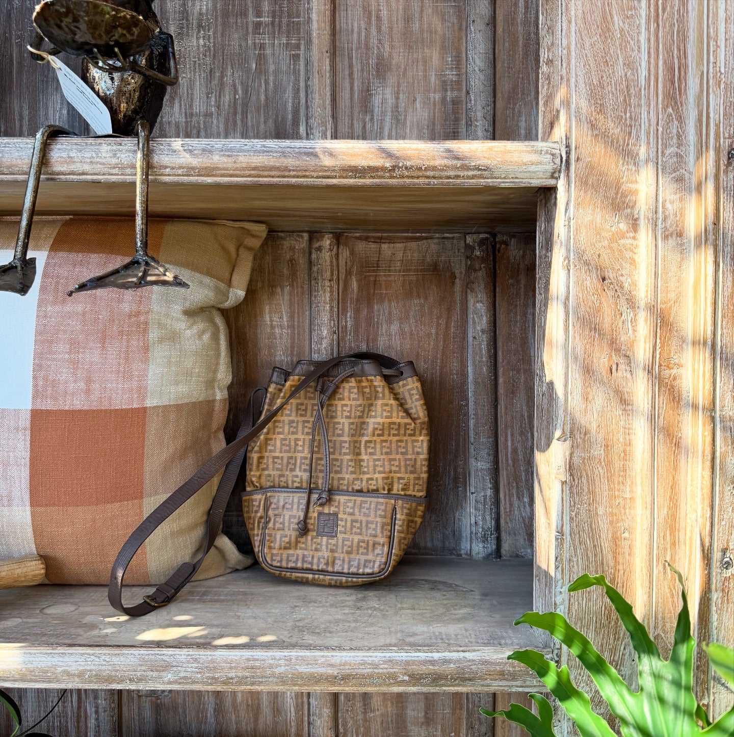 Fendi Vintage Bucket Crossbody Bag