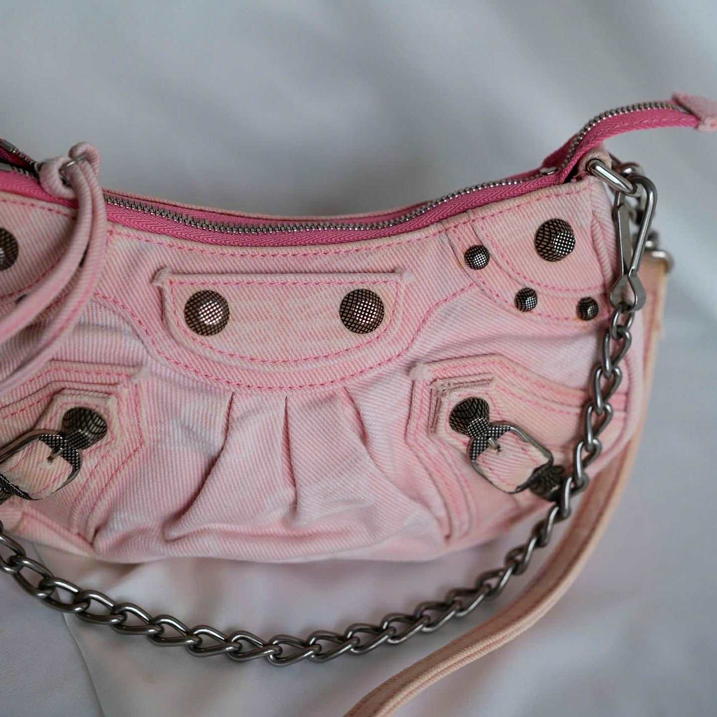 Balenciaga Le Cagole Pink Denim