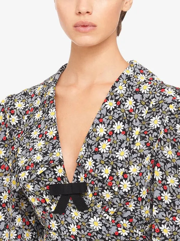 Miu Miu floral-print mini dress