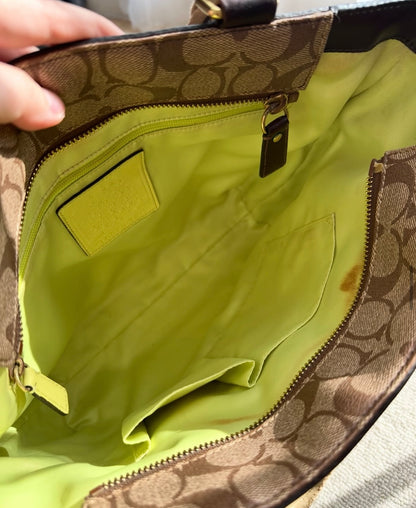 Coach Signature Chelsea Heritage Stripe Tote