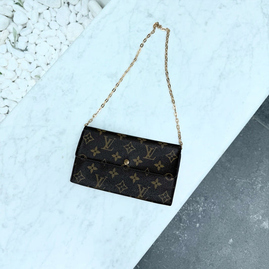 Louis Vuitton Monogram Sarah Long Wallet