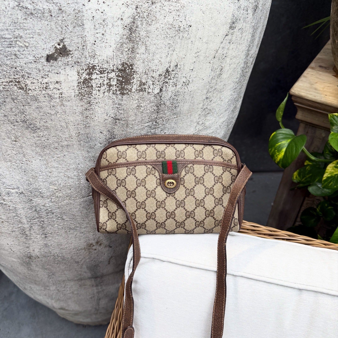 Gucci Ophidia GG Monogram Canvas Messenger Crossbody